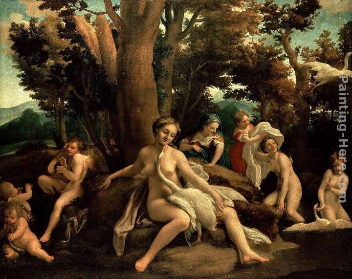 Correggio Leda with the Swan